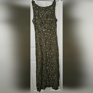 All That Jazz Open back  zippered, back slit 48" dress.  Size Small